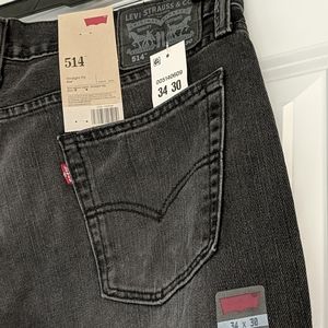 NWT Levi's 514 Mens Straight Leg Jeans - 34/30